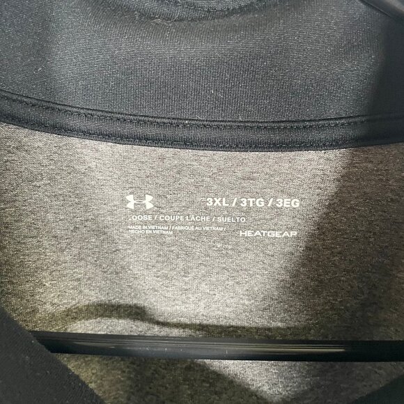 Under Armour 1/4 Zip Pullover Mens Size 3XL Gray Athleisure Activewear Heatgear - Picture 3 of 6